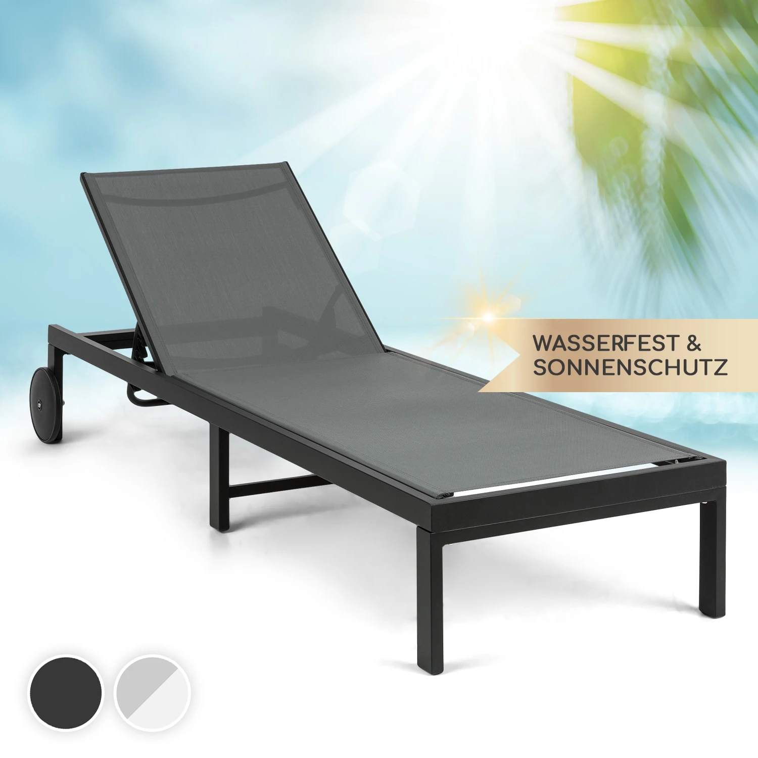 Lucca Lounger Liegestuhl Polyester Aluminium 4-Stufen Lucca Lounger Liegestuhl Polyester Aluminium 4-Stufen -Klarstein Verkaufs 10035443 de 0001 main