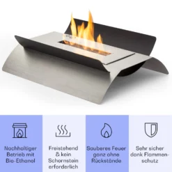 Phantasma Graca Ethanol-Kamin Rauch- & Geruchlos Bio-Ethanol -Klarstein Verkaufs 10035456 de 0003 usp