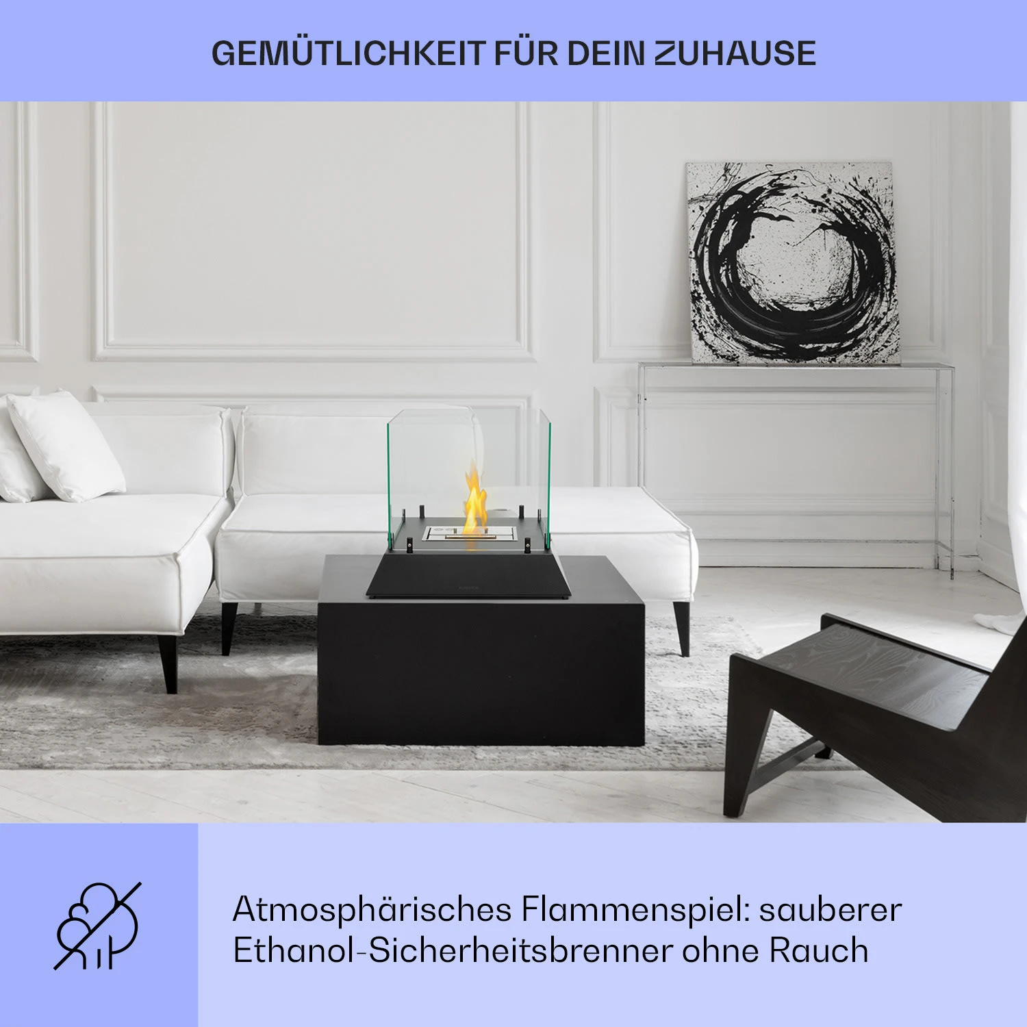 Phantasma Cubo Ethanol-Kamin rauch- & geruchlos Edelstahl-Brenner Sicherheitsglas Phantasma Cubo Ethanol-Kamin Rauch- & Geruchlos Edelstahl-Brenner Sicherheitsglas -Klarstein Verkaufs 10035458 de 0004 usp