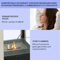 Phantasma Pinar Ethanol-Kamin Rauch- & Geruchlos Bio-Ethanol 5 Phantasma Pinar Ethanol-Kamin Rauch- & Geruchlos Bio-Ethanol -Klarstein Verkaufs 10035459 de 0006 usp