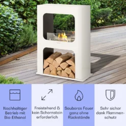 Phantasma Peña Ethanol-Kamin Rauch- & Geruchlos Bio-Ethanol -Klarstein Verkaufs 10035460 de 0003 usp