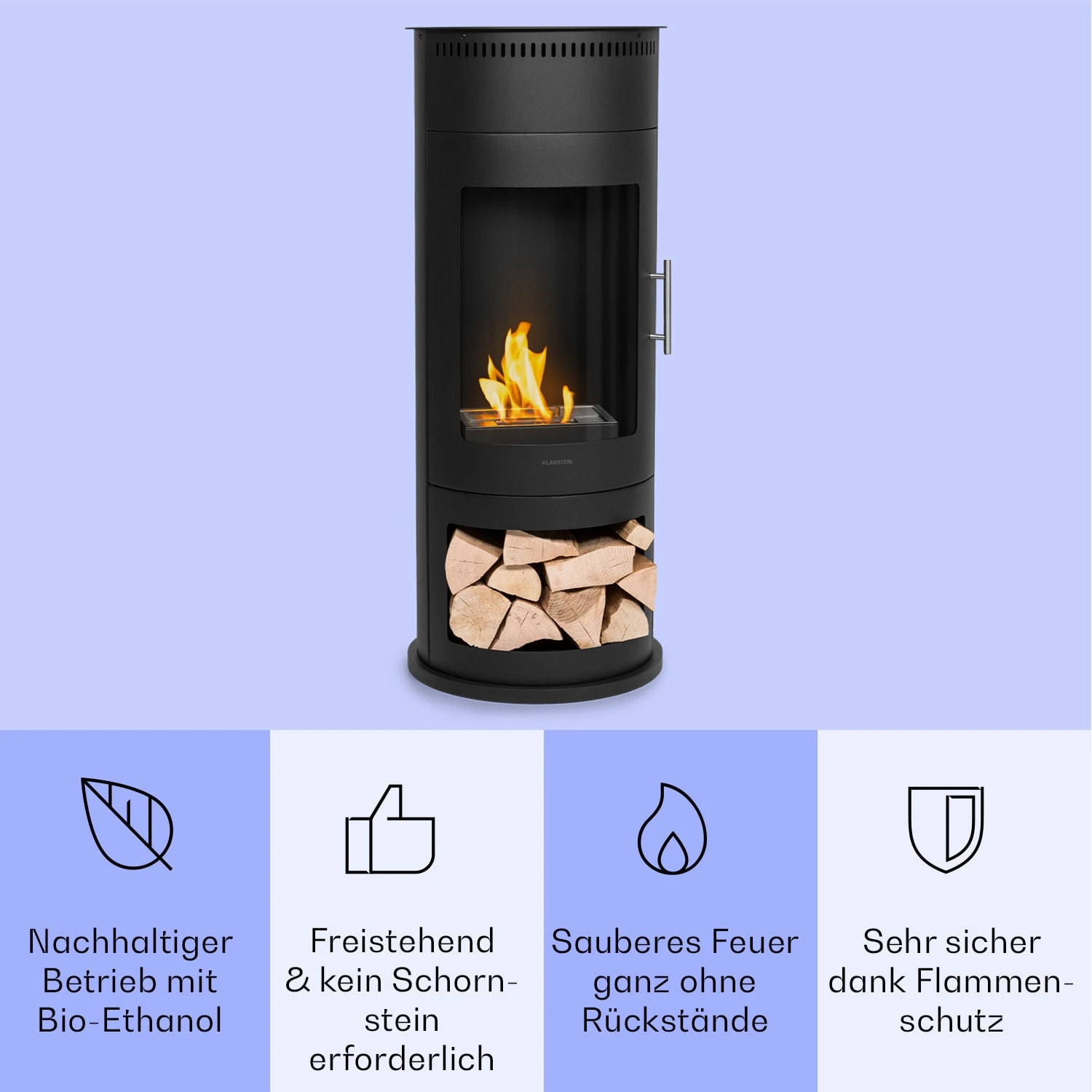 Phantasma Calor Ethanol-Kamin rauch- & geruchslos Sicherheitsglas Phantasma Calor Ethanol-Kamin Rauch- & Geruchslos Sicherheitsglas -Klarstein Verkaufs 10035461 de 0003 usp