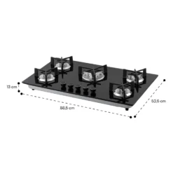 Trifecta 5 Gaskochfeld 5-flammig Triangle-Brenner Glaskeramik 8 Trifecta 5 Gaskochfeld 5-flammig Triangle-Brenner Glaskeramik -Klarstein Verkaufs 10035470 yy 0011 dimensions