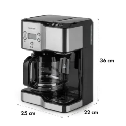 Caldetto Kaffeemaschine 1900W Heißwasserspender -Klarstein Verkaufs 10035476 yy 0008 logo Klarstein Caldetto Kaffeemaschine schwarz