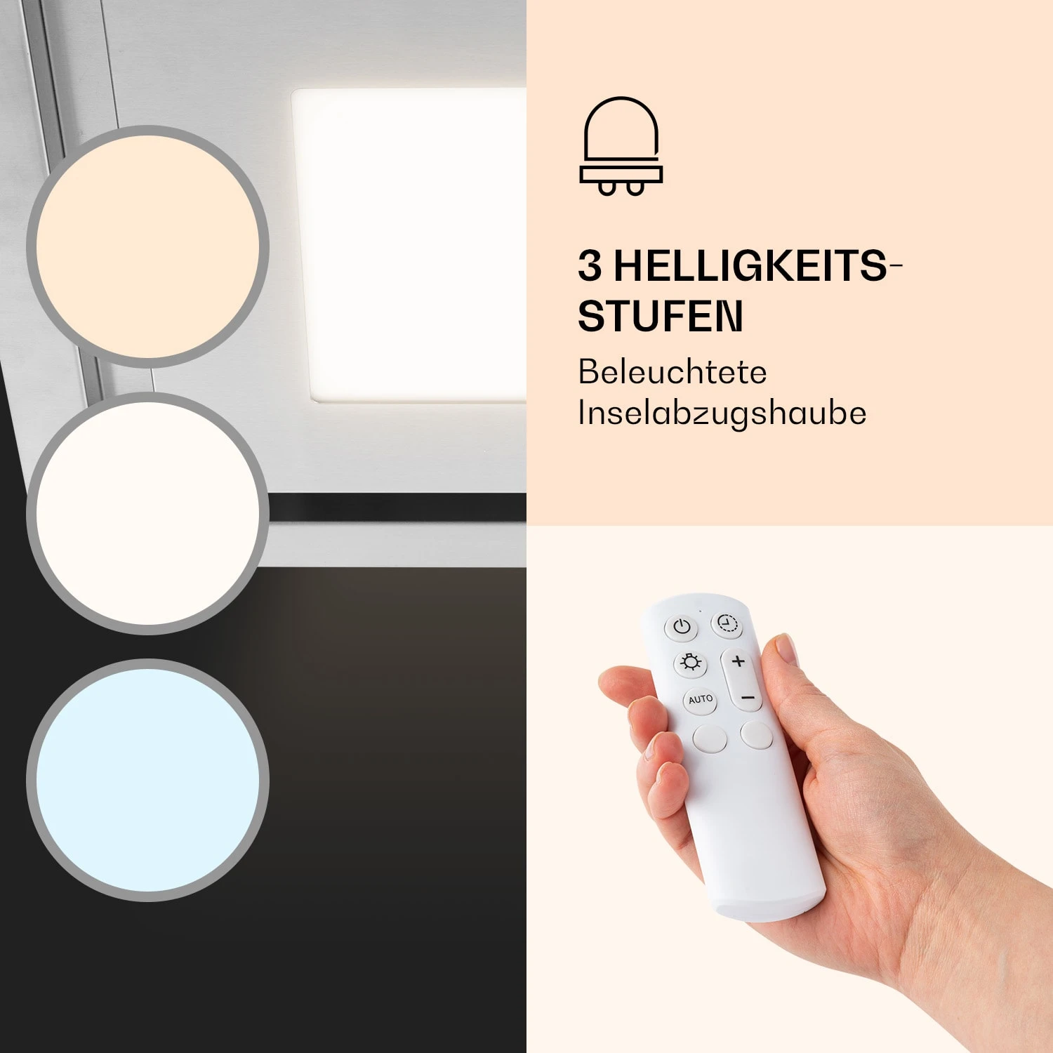 Remy Brilliant Edition Inselhaube 90cm 609 m³/h EEK A LED Glas Remy Brilliant Edition Inselhaube 90cm 609 M³/h EEK A LED Glas -Klarstein Verkaufs 10035477 de 0003 logo