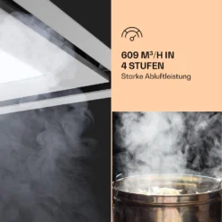 Remy Brilliant Edition Inselhaube 90cm 609 M³/h EEK A LED Glas 3 Remy Brilliant Edition Inselhaube 90cm 609 M³/h EEK A LED Glas -Klarstein Verkaufs 10035477 de 0004 logo