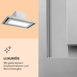 Remy Brilliant Edition Inselhaube 90cm 609 M³/h EEK A LED Glas 4 Remy Brilliant Edition Inselhaube 90cm 609 M³/h EEK A LED Glas -Klarstein Verkaufs 10035477 de 0005 logo