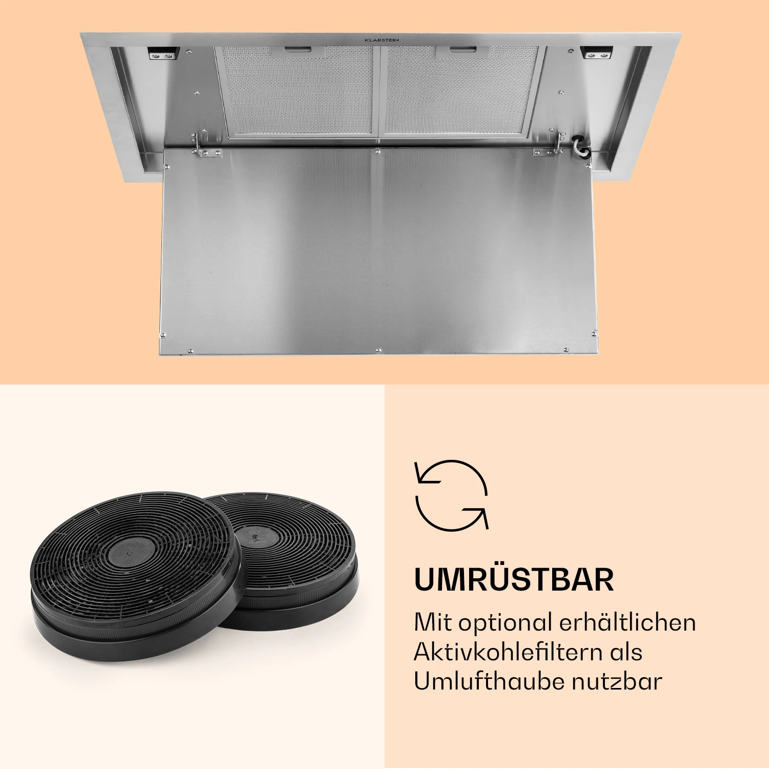 Remy Brilliant Edition Inselhaube 90cm 609 m³/h EEK A LED Glas Remy Brilliant Edition Inselhaube 90cm 609 M³/h EEK A LED Glas -Klarstein Verkaufs 10035477 de 0006 logo