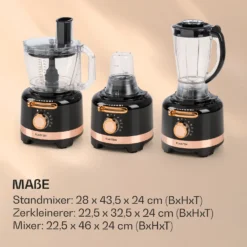 Luca Multifunktionsmixer 1000 W 3 L Stufenlose Geschwindigkeit 6 Modi 6 Luca Multifunktionsmixer 1000 W 3 L Stufenlose Geschwindigkeit 6 Modi -Klarstein Verkaufs 10035487 de 0007 logo