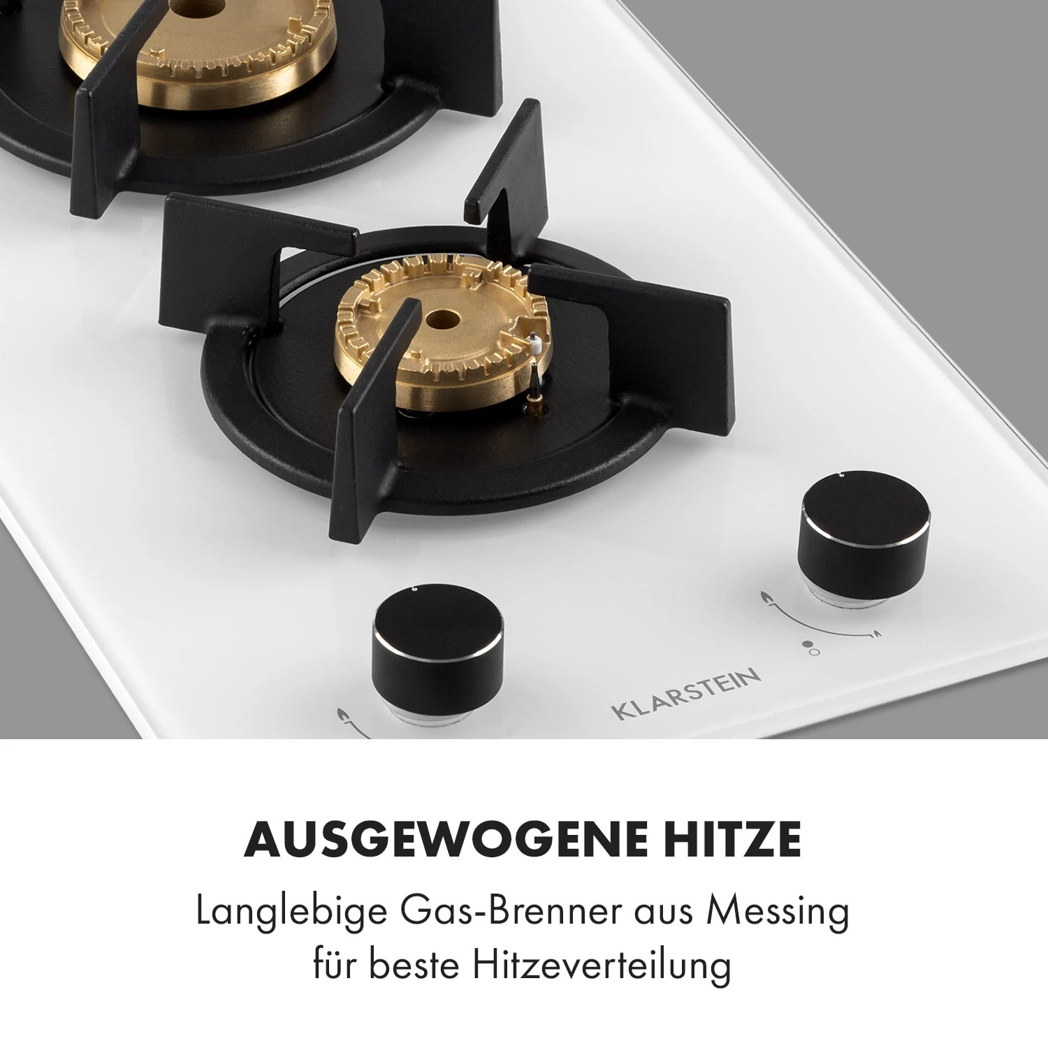 Goldflame Domino Gaskochfeld 2-flammig Messing-Brenner Glaskeramik Goldflame Domino Gaskochfeld 2-flammig Messing-Brenner Glaskeramik -Klarstein Verkaufs 10035498 de 0003 logo