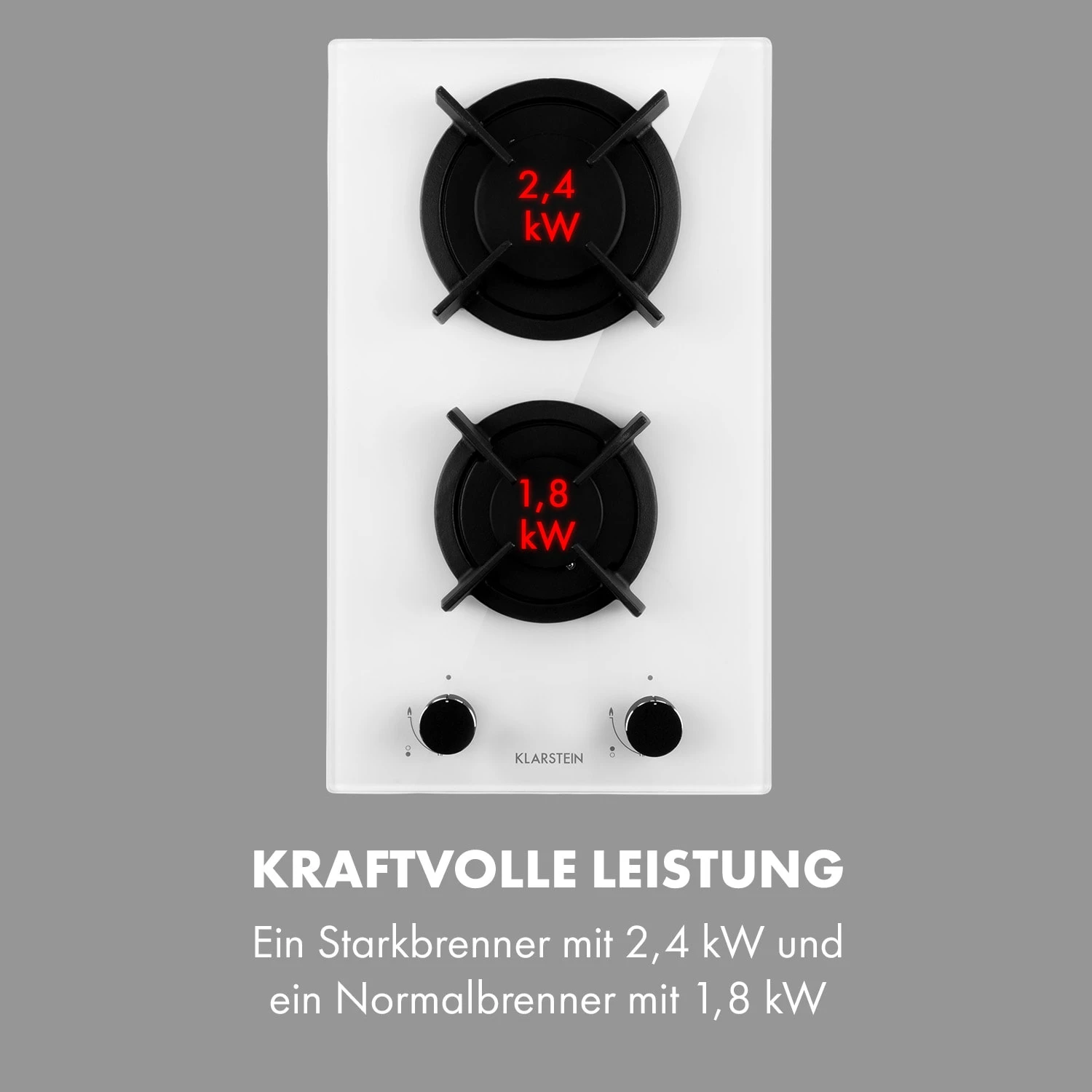 Goldflame Domino Gaskochfeld 2-flammig Messing-Brenner Glaskeramik Goldflame Domino Gaskochfeld 2-flammig Messing-Brenner Glaskeramik -Klarstein Verkaufs 10035498 de 0006 logo