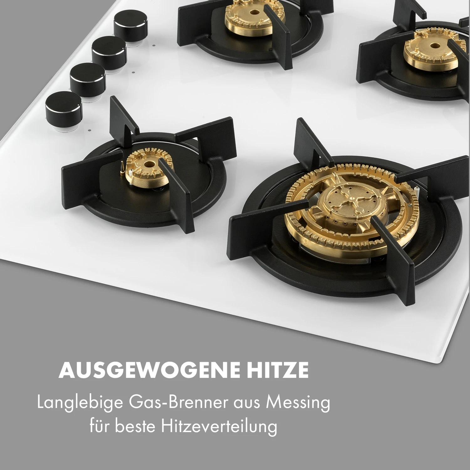 Goldflame 4 Gaskochfeld 4-flammig Messing-Brenner Glaskeramik Goldflame 4 Gaskochfeld 4-flammig Messing-Brenner Glaskeramik -Klarstein Verkaufs 10035499 de 0003 logo