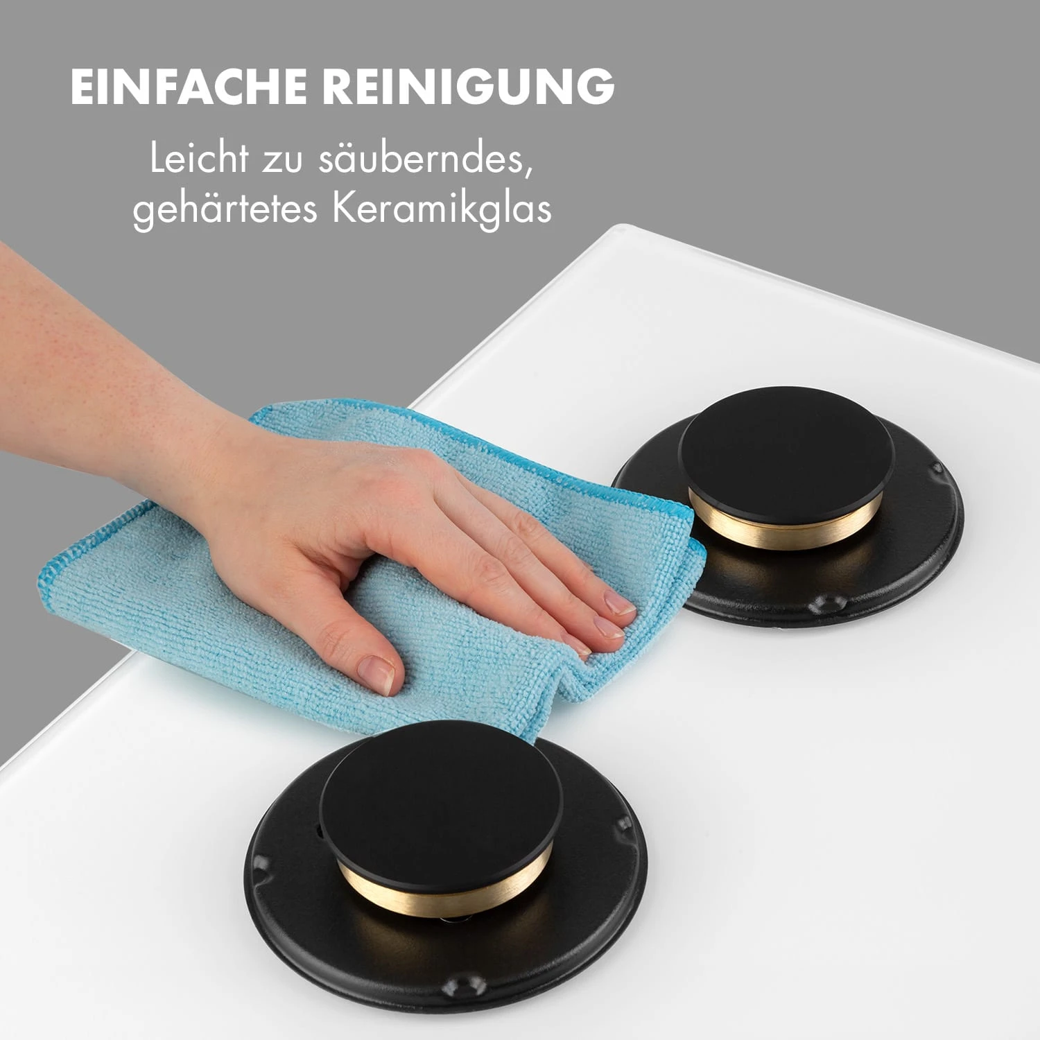 Goldflame 4 Gaskochfeld 4-flammig Messing-Brenner Glaskeramik Goldflame 4 Gaskochfeld 4-flammig Messing-Brenner Glaskeramik -Klarstein Verkaufs 10035499 de 0008 logo