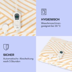 Dr. Watson XXL Heizdecke 3 Stufen Waschbar 200x180cm Mikroplüsch -Klarstein Verkaufs 10035502 de 0004 logo