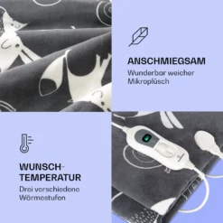 Dr. Watson XXL Heizdecke 3 Stufen Waschbar 200x180cm Coral Fleece 2 Dr. Watson XXL Heizdecke 3 Stufen Waschbar 200x180cm Coral Fleece -Klarstein Verkaufs 10035503 de 0003 logo