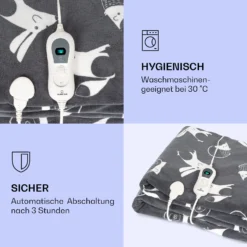 Dr. Watson XXL Heizdecke 3 Stufen Waschbar 200x180cm Coral Fleece 3 Dr. Watson XXL Heizdecke 3 Stufen Waschbar 200x180cm Coral Fleece -Klarstein Verkaufs 10035503 de 0004 logo