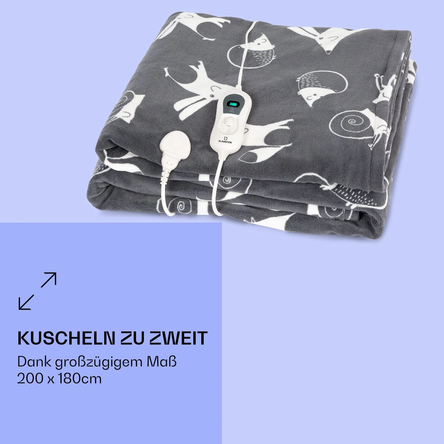 Dr. Watson XXL Heizdecke 3 Stufen waschbar 200x180cm Coral Fleece Dr. Watson XXL Heizdecke 3 Stufen Waschbar 200x180cm Coral Fleece -Klarstein Verkaufs 10035503 de 0005 logo