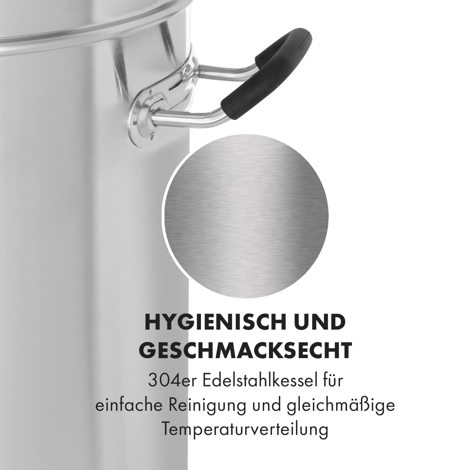 Brauheld Pro Maischekessel 3300W 70L 30-100°C Umwälzpumpe Edelstahl Brauheld Pro Maischekessel 3300W 70L 30-100°C Umwälzpumpe Edelstahl -Klarstein Verkaufs 10035516 de 0007 logo