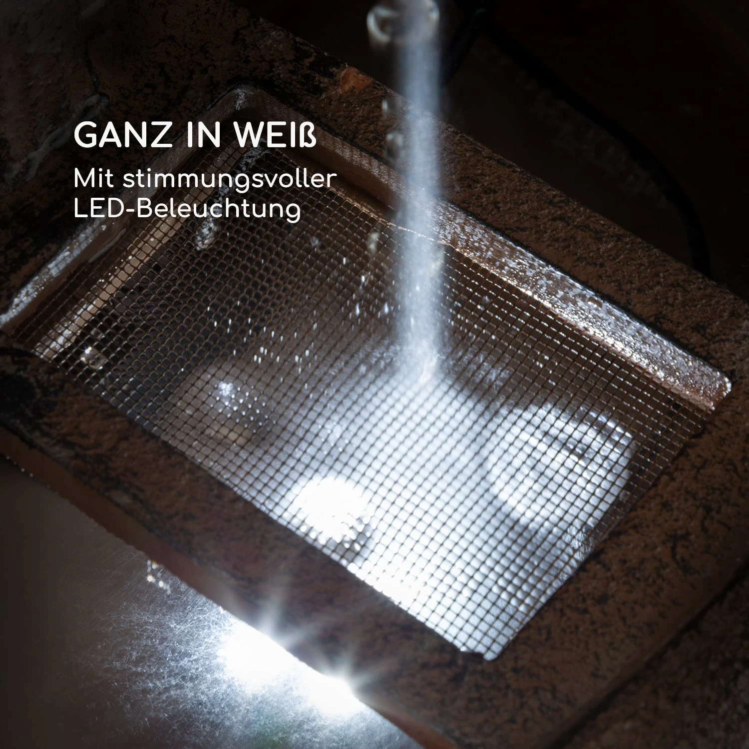 Blumquell Solarbrunnen LED 5 m Kabel Kunststein Solarpanel Blumquell Solarbrunnen LED 5 M Kabel Kunststein Solarpanel -Klarstein Verkaufs 10035542 de 0003 logo