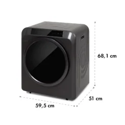 EZ Dry Wäschetrockner Ablufttrockner 1500W 6kg 60cm -Klarstein Verkaufs 10035544 yy 0008 logo Klarstein Waeschetrockner EZ Dry grau