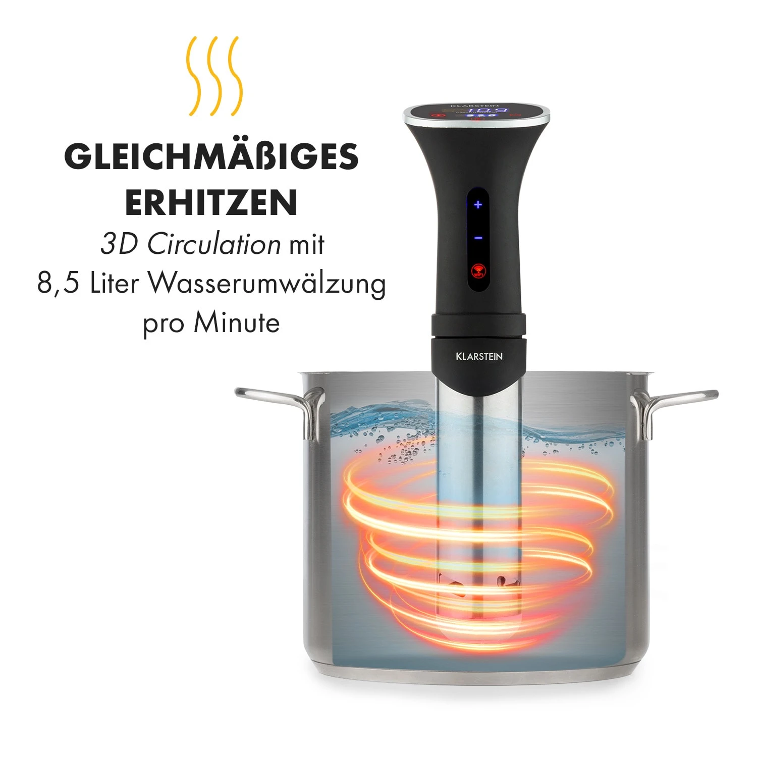 Quickstick Smart Sous Vide Pumpe 3D Circulation 20-95 °C Quickstick Smart Sous Vide Pumpe 3D Circulation 20-95 °C -Klarstein Verkaufs 10035556 de 0007 logo