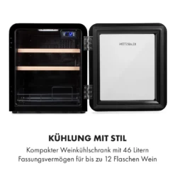Vinetage 12 Getränkekühler Kühlschrank 48 Liter 4-22°C Retro-Design 2 Vinetage 12 Getränkekühler Kühlschrank 48 Liter 4-22°C Retro-Design -Klarstein Verkaufs 10035568 de 0003 logo