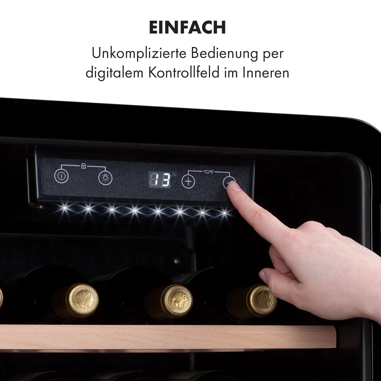 Vinetage 19 Uno Getränkekühler Kühlschrank 70 Ltr 4-22°C Retro-Design Vinetage 19 Uno Getränkekühler Kühlschrank 70 Ltr 4-22°C Retro-Design -Klarstein Verkaufs 10035570 de 0004 logo