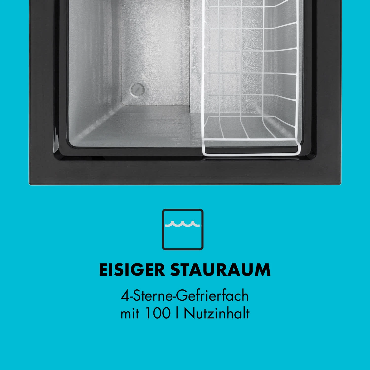 Iceblokk 100 Gefriertruhe Gefrierschrank 100 L 75 W Iceblokk 100 Gefriertruhe Gefrierschrank 100 L 75 W -Klarstein Verkaufs 10035587 de 0004 logo