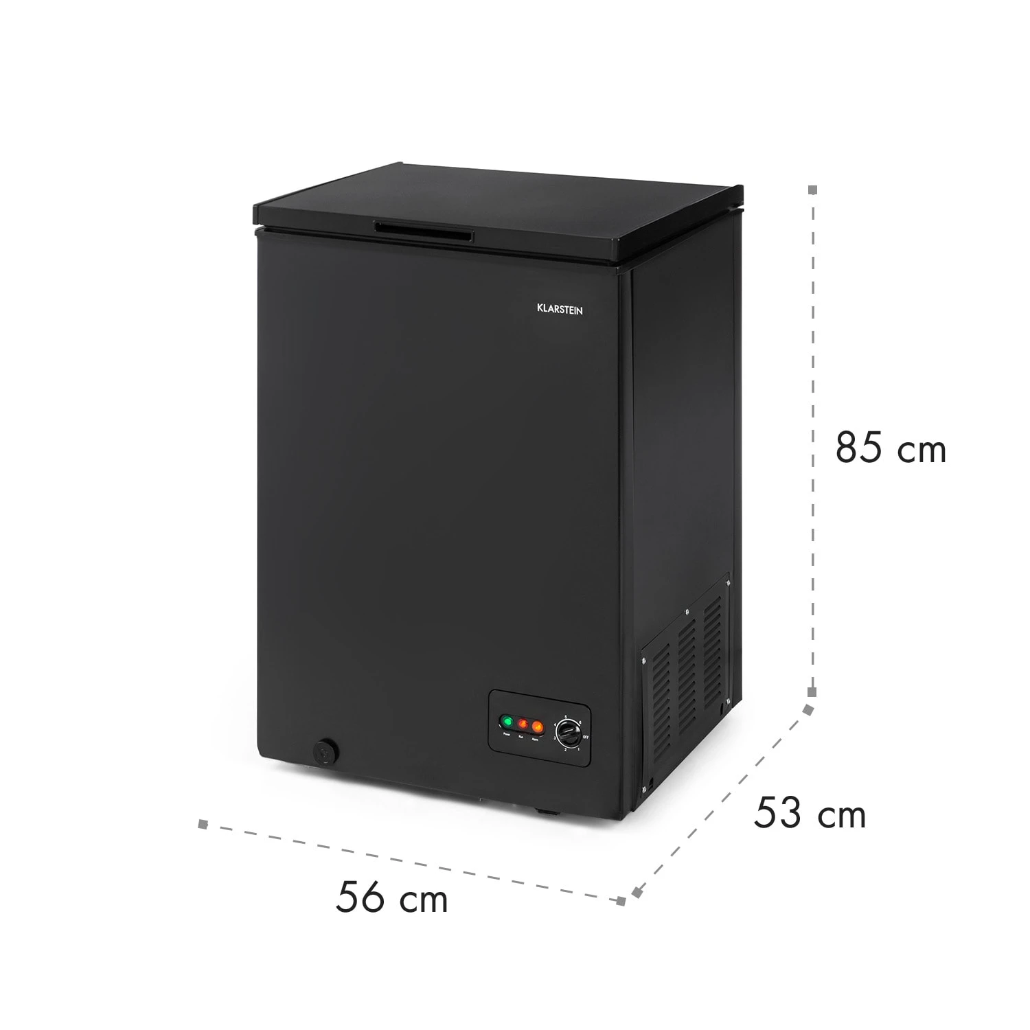 Iceblokk 100 Gefriertruhe Gefrierschrank 100 L 75 W Iceblokk 100 Gefriertruhe Gefrierschrank 100 L 75 W -Klarstein Verkaufs 10035587 yy 0008 logo Klarstein Iceblokk 100 Black