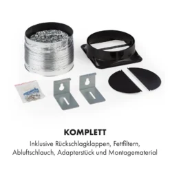 Mariana 60 Flachschirmhaube 500 M³/h Abluft LED -Klarstein Verkaufs 10035597 de 0007 logo