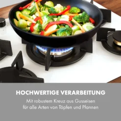 Goldflame 5 Gaskochfeld 5-flammig Messing-Brenner Glaskeramik -Klarstein Verkaufs 10035615 de 0007 logo