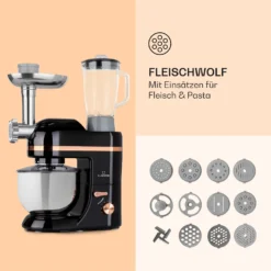 Lucia Elegance Küchenmaschine Mixer Fleischwolf 2000W BPA-frei -Klarstein Verkaufs 10035639 de 0005 logo