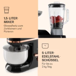 Lucia Elegance Küchenmaschine Mixer Fleischwolf 2000W BPA-frei -Klarstein Verkaufs 10035639 de 0006 logo