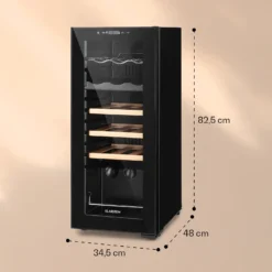 Bovella 18 Duo+ Zweizonen-Weinkühlschrank 50l 18 Fl. Glastür -Klarstein Verkaufs 10035696 yy 0007 logo