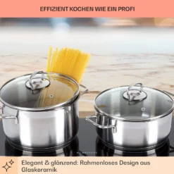 Cookbuddy Doppel-Kochfeld 2400W 5 Leistungsstufen Glaskeramik 2 Cookbuddy Doppel-Kochfeld 2400W 5 Leistungsstufen Glaskeramik -Klarstein Verkaufs 10035705 de 0003 usp