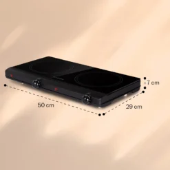 Cookbuddy Doppel-Kochfeld 2400W 5 Leistungsstufen Glaskeramik 8 Cookbuddy Doppel-Kochfeld 2400W 5 Leistungsstufen Glaskeramik -Klarstein Verkaufs 10035705 yy 0011 dimensions