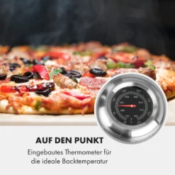 Pizzaiolo Neo Gas-Pizzaofen Inkl. Pizzastein Thermometer Edelstahl -Klarstein Verkaufs 10035708 de 0005 logo