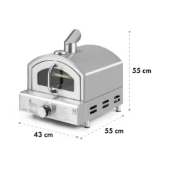 Pizzaiolo Neo Gas-Pizzaofen Inkl. Pizzastein Thermometer Edelstahl -Klarstein Verkaufs 10035708 yy 0010 logo Klarstein Pizzaiolo Neo Gas Pizzaofen