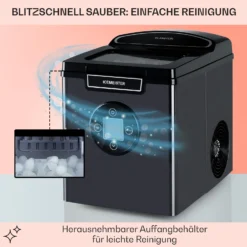 Icemeister 2G Eiswürfelmaschine 12kg/24h LC-Display Edelstahl 4 Icemeister 2G Eiswürfelmaschine 12kg/24h LC-Display Edelstahl -Klarstein Verkaufs 10035712 de 0005 usp