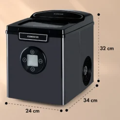 Icemeister 2G Eiswürfelmaschine 12kg/24h LC-Display Edelstahl 6 Icemeister 2G Eiswürfelmaschine 12kg/24h LC-Display Edelstahl -Klarstein Verkaufs 10035712 yy 0011 dimensions