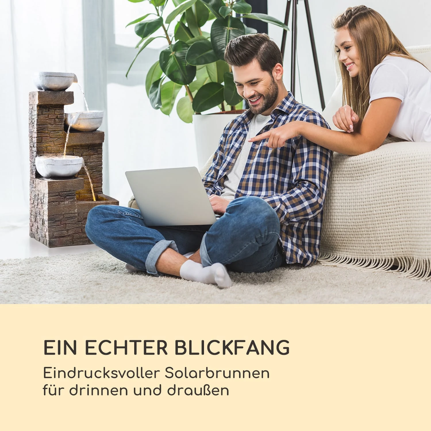 Fez Solarbrunnen LED 34 x 76 x 36 cm (BxHxT) Polyresin Fez Solarbrunnen LED 34 X 76 X 36 Cm (BxHxT) Polyresin -Klarstein Verkaufs 10035716 de 0003 logo