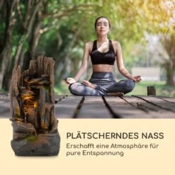 Mystic Tree Solarbrunnen LED-Beleuchtung Polyresin -Klarstein Verkaufs 10035728 de 0007 logo