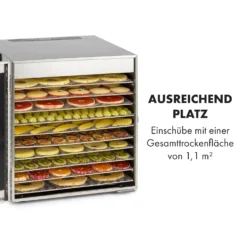 Captain Jerky 110 Dörrautomat 1000W 30-90 °C 24h-Timer Edelstahl 3 Captain Jerky 110 Dörrautomat 1000W 30-90 °C 24h-Timer Edelstahl -Klarstein Verkaufs 10035735 de 0004 logo