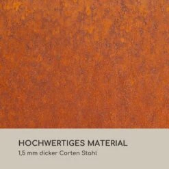 Desert Rust Square Feuerschale Pflanzschale Stahl 52x46 Cm Rost-Optik -Klarstein Verkaufs 10035751 de 0004 logo