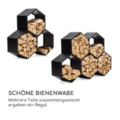Hexawood Black Holzspeicher Hexagon-Form 50,2x58x32cm 3 Hexawood Black Holzspeicher Hexagon-Form 50,2x58x32cm -Klarstein Verkaufs 10035764 de 0004 logo