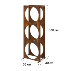 Trio Circulo Holzspeicher 55 X 160 X 30 Cm 3 Mm Stahl Regal Rostoptik -Klarstein Verkaufs 10035767 yy 0005 logo