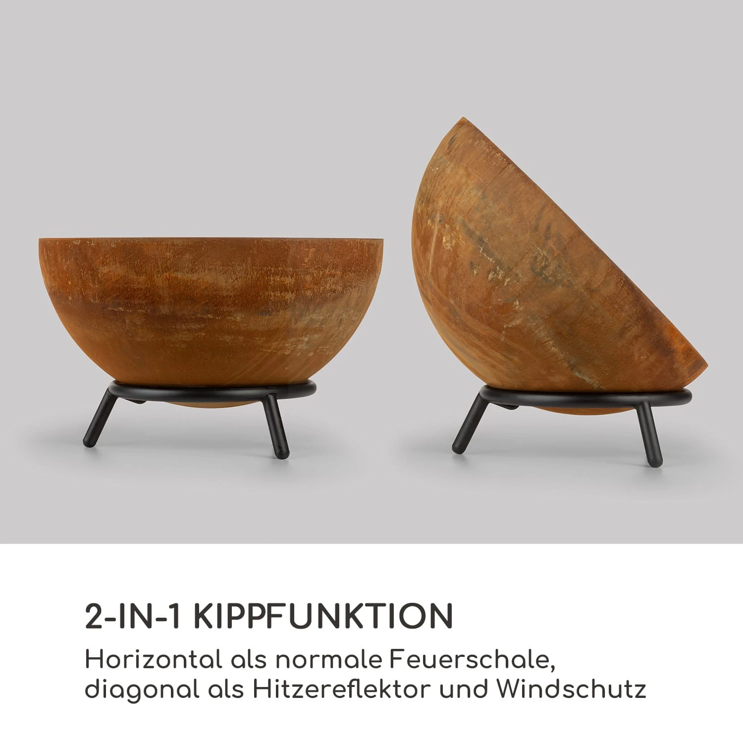 Fireball Rust Feuerschale 60 cm Ø kippbare Rost-Finish Rost Fireball Rust Feuerschale 60 Cm Ø Kippbare Rost-Finish Rost -Klarstein Verkaufs 10035770 de 0003 logo