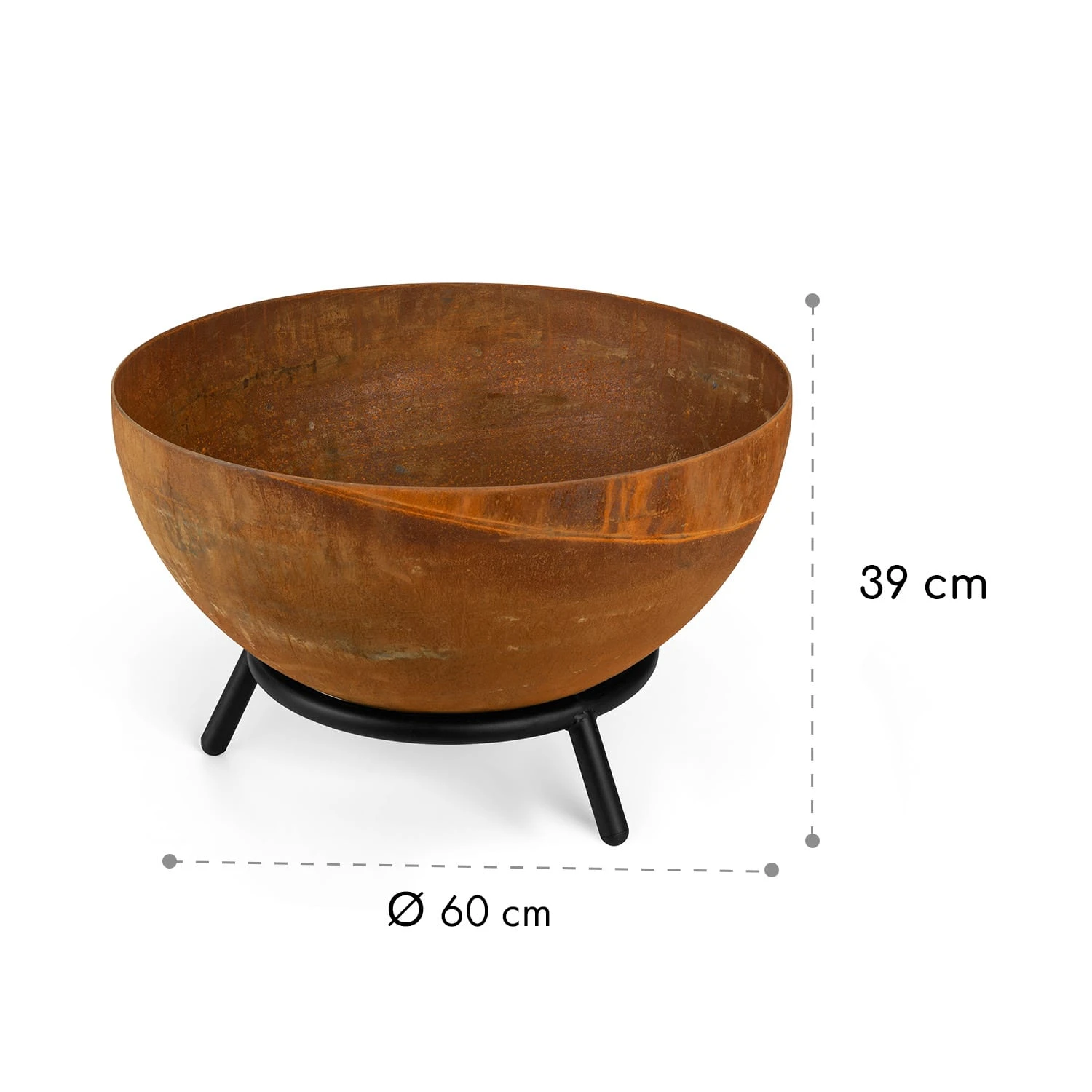 Fireball Rust Feuerschale 60 cm Ø kippbare Rost-Finish Rost Fireball Rust Feuerschale 60 Cm Ø Kippbare Rost-Finish Rost -Klarstein Verkaufs 10035770 yy 0009 logo