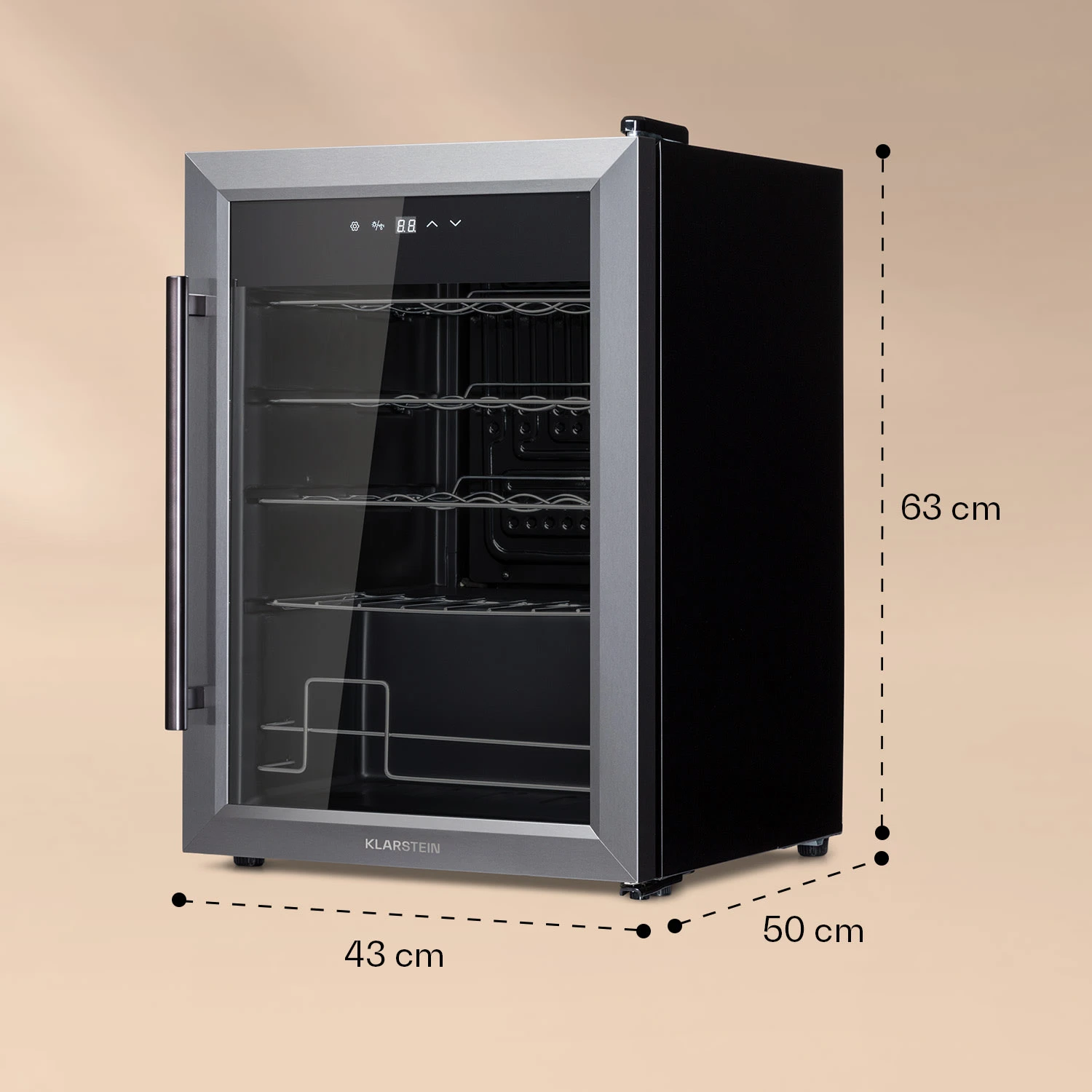 Ultimo 20 Uno Weinkühlschrank 53l Touch-Bedienfeld 131W 5-18°C Ultimo 20 Uno Weinkühlschrank 53l Touch-Bedienfeld 131W 5-18°C -Klarstein Verkaufs 10035778 yy 0007 logo
