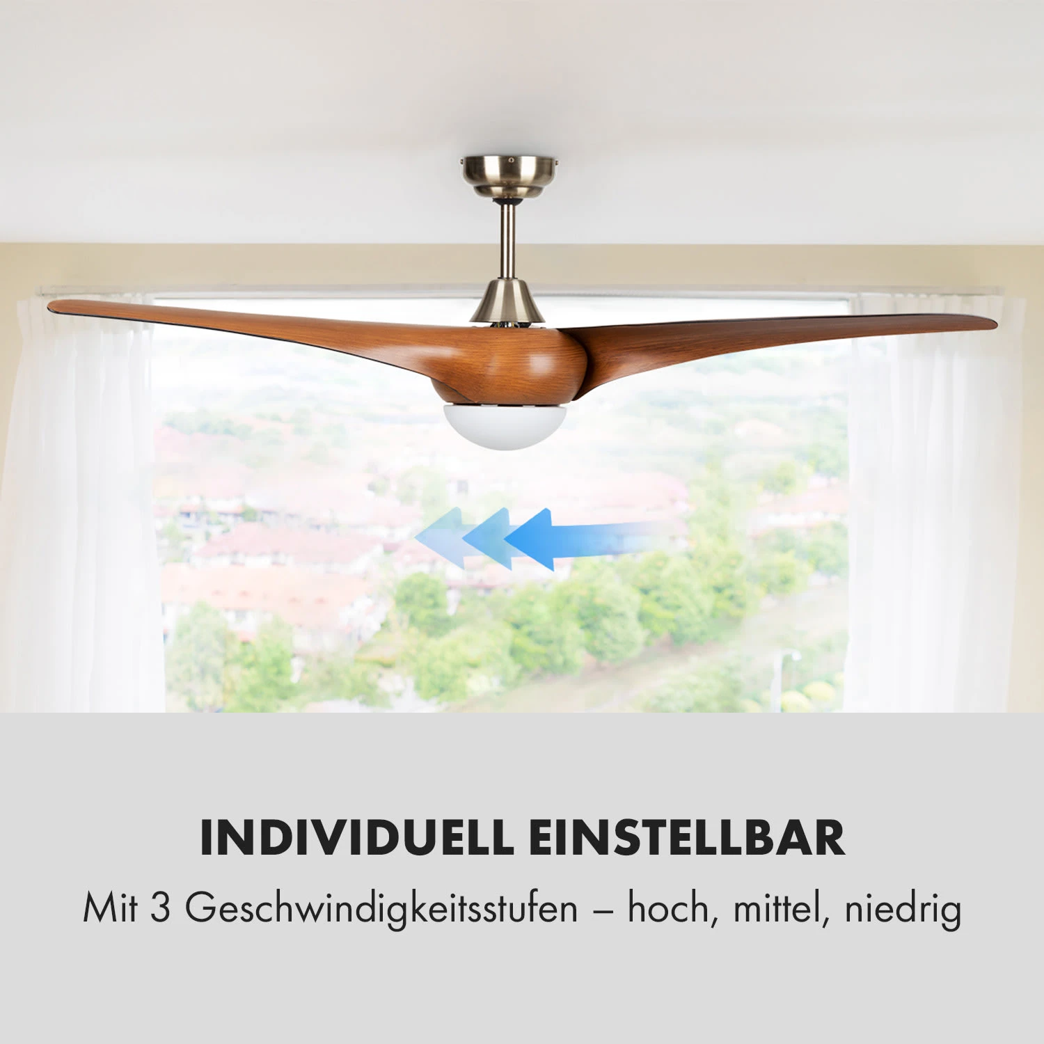 Monteverde Deckenventilator Deckenleuchte 52" 8.376m³/h 3 Flügel Monteverde Deckenventilator Deckenleuchte 52" 8.376m³/h 3 Flügel -Klarstein Verkaufs 10035788 de 0005 logo